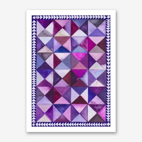 Purple Quilt Art Print