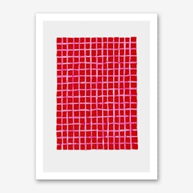 Red Blanket Art Print