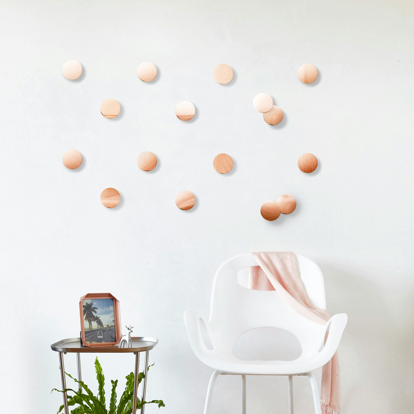 Confetti Dots In Copper Set Of 16 Confetti Dots In Copper Set Of 16