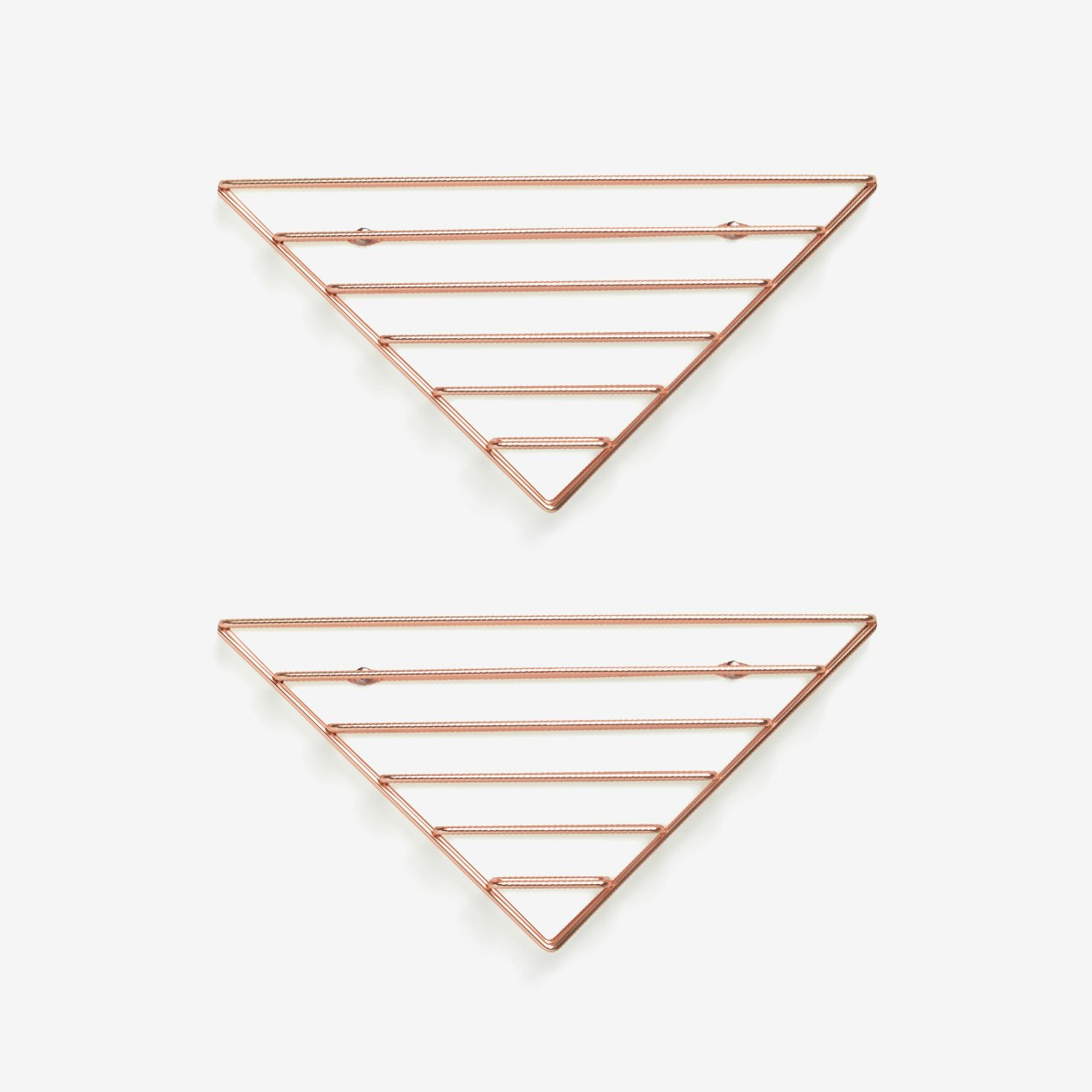 Strum Wall Organizer In Copper Set Of 2 Strum Wall Organizer In Copper Set Of 2