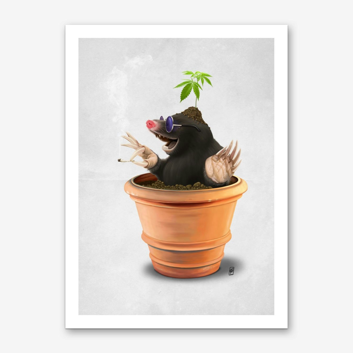 Pot (Wordless) Art Print by Rob Snow