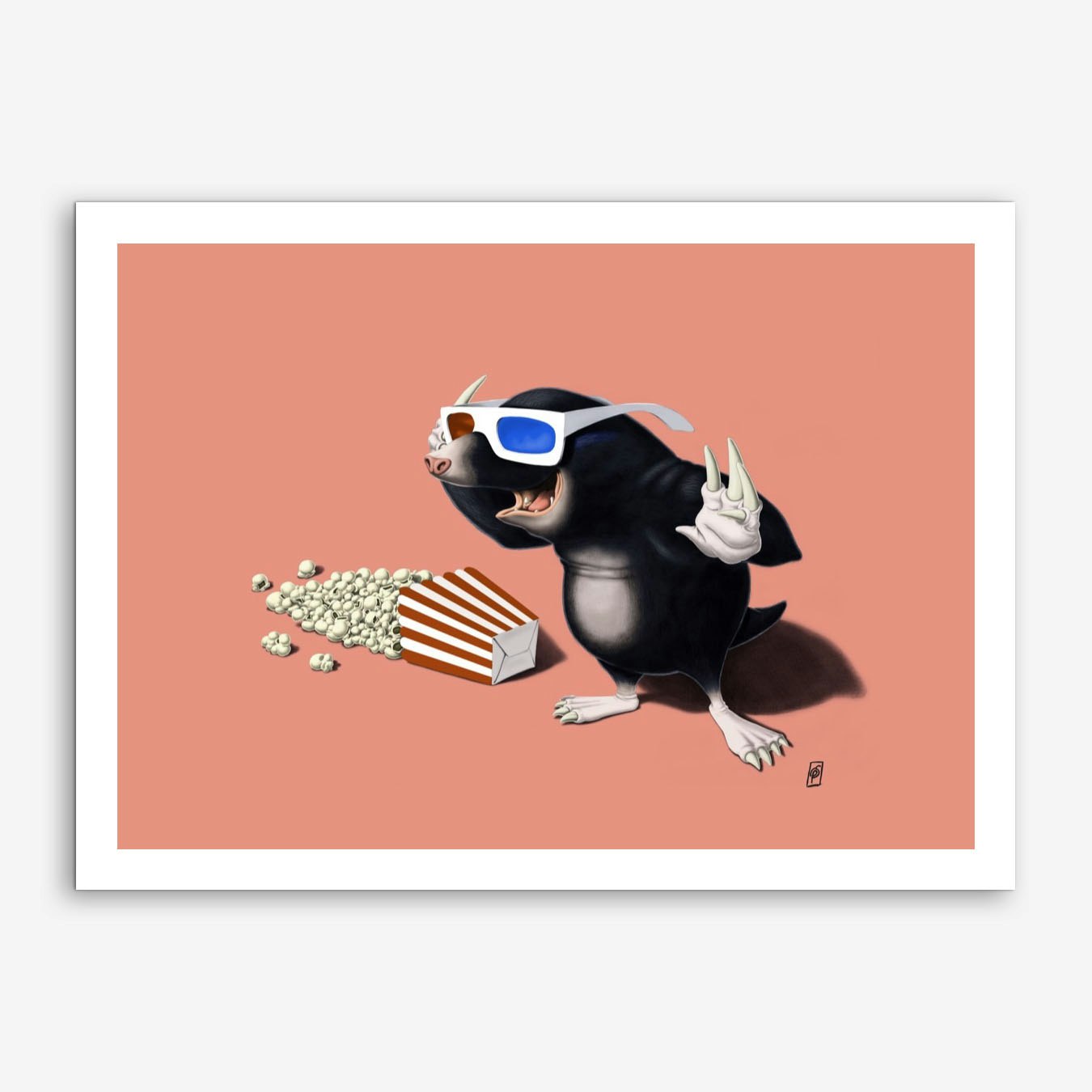 3D (Colour) Art Print by Rob Snow