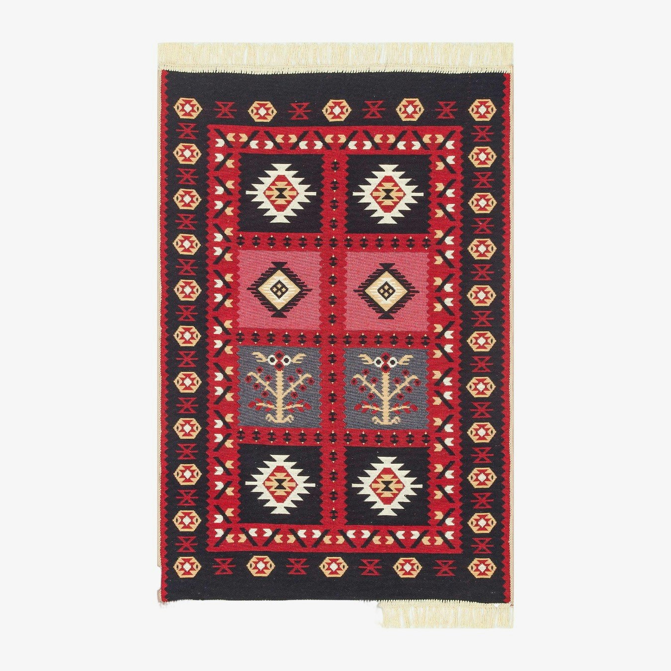 Arya 28 Reversible Rectangle Area Rug - Red by Bakero
