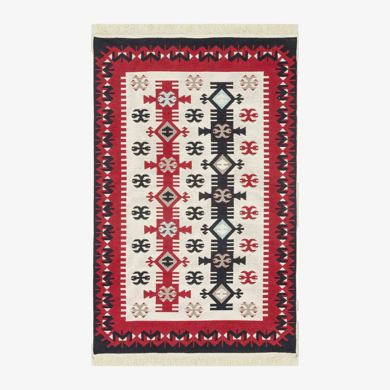 Arya 32 Reversible Rectangle Area Rug - Red