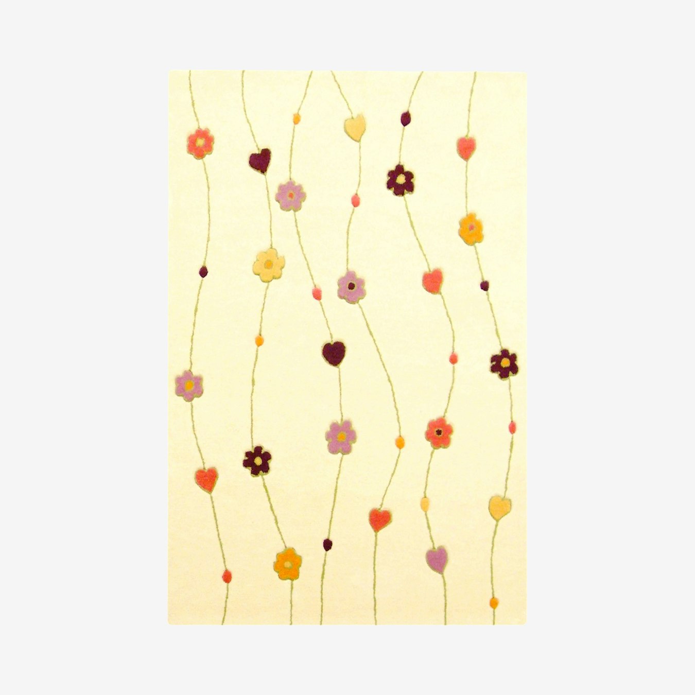 Flowers Area Rug - Beige by Bakero