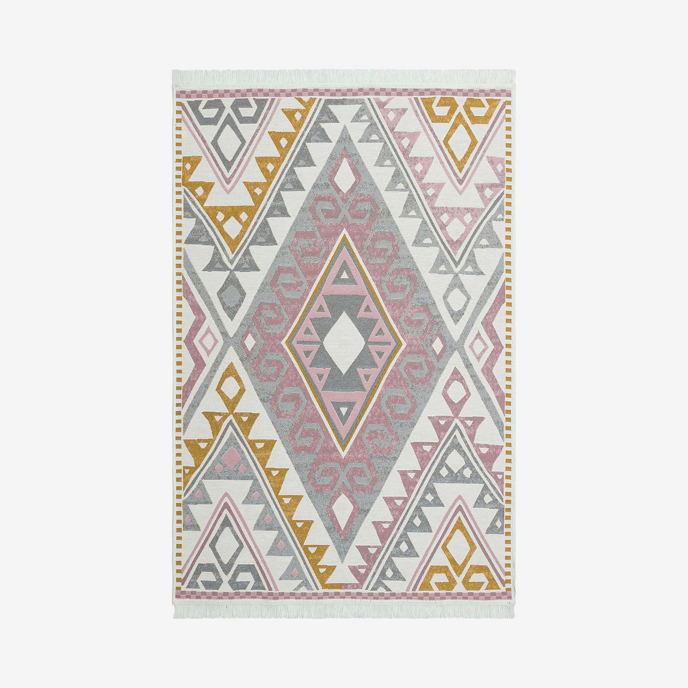 Arya 08 Area Rug - Pink / Yellow