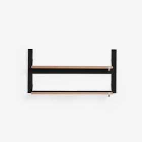 Fläpps Shelf 80x40-2 - Black