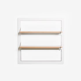 Fläpps Shelf 80x80-3 - White