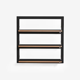 Fläpps Shelf 80x80-3 - Black