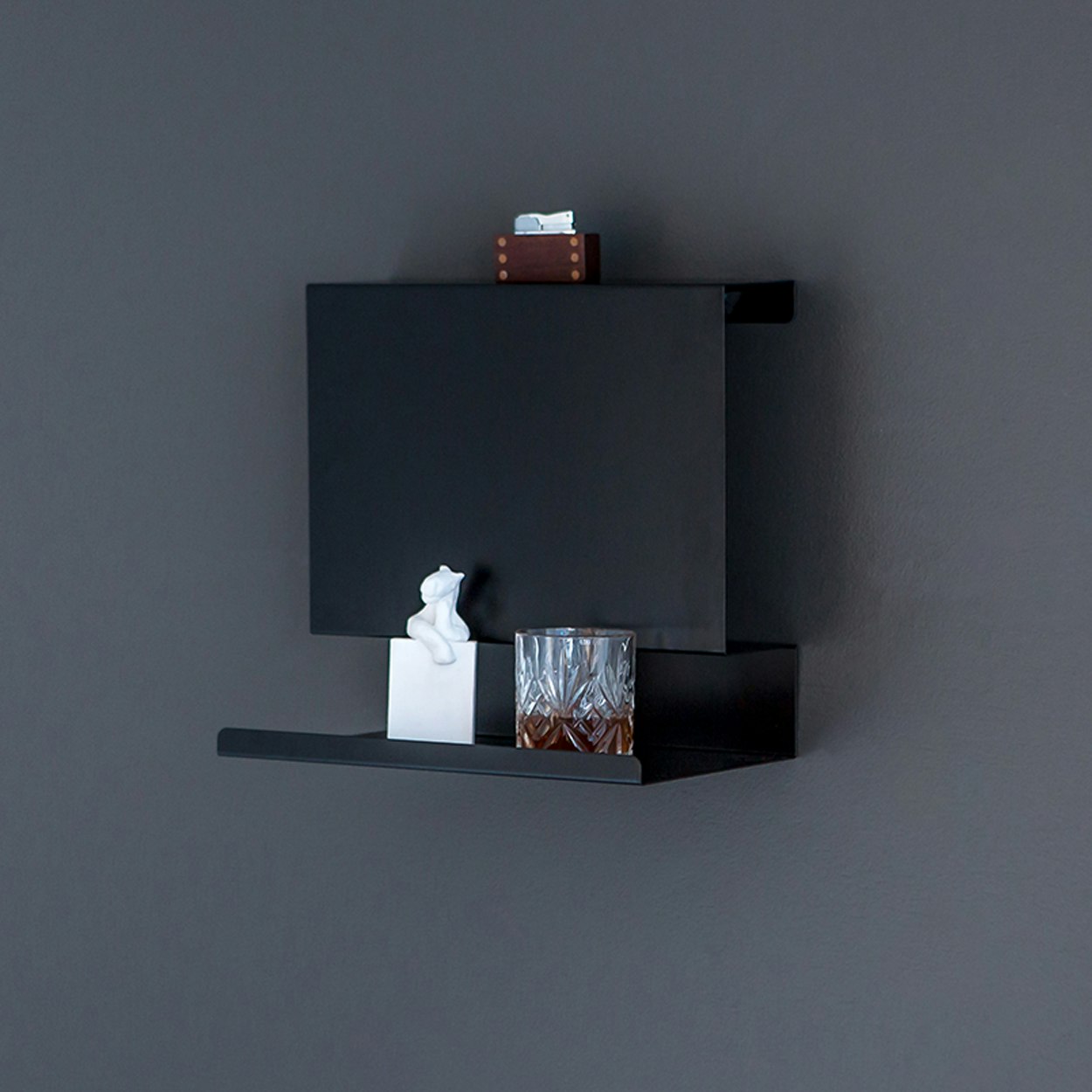 Big:ledge and Ledge:able Shelves in Black (Set of 2)