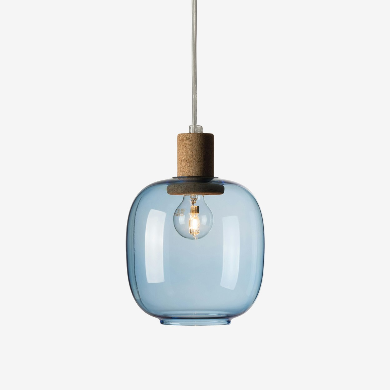 Picia Pendant Lamp In Blue Gl By Zanolla Fy Picia Pendant Lamp In Blue Gl By