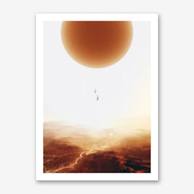 Mars Diving Art Print