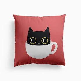 Coffee Cat Cushion