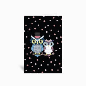 Owl Love  Greetings Card