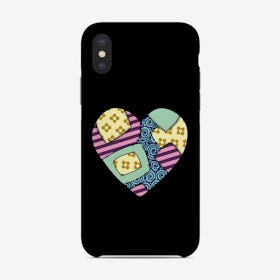 Patchwork Heart Phone Case