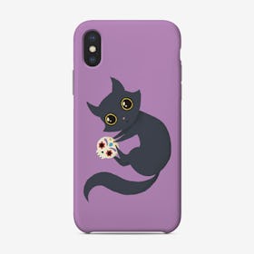 Kitty Sugar Skull Phone Case