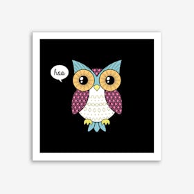 Fancy Owl Art Print