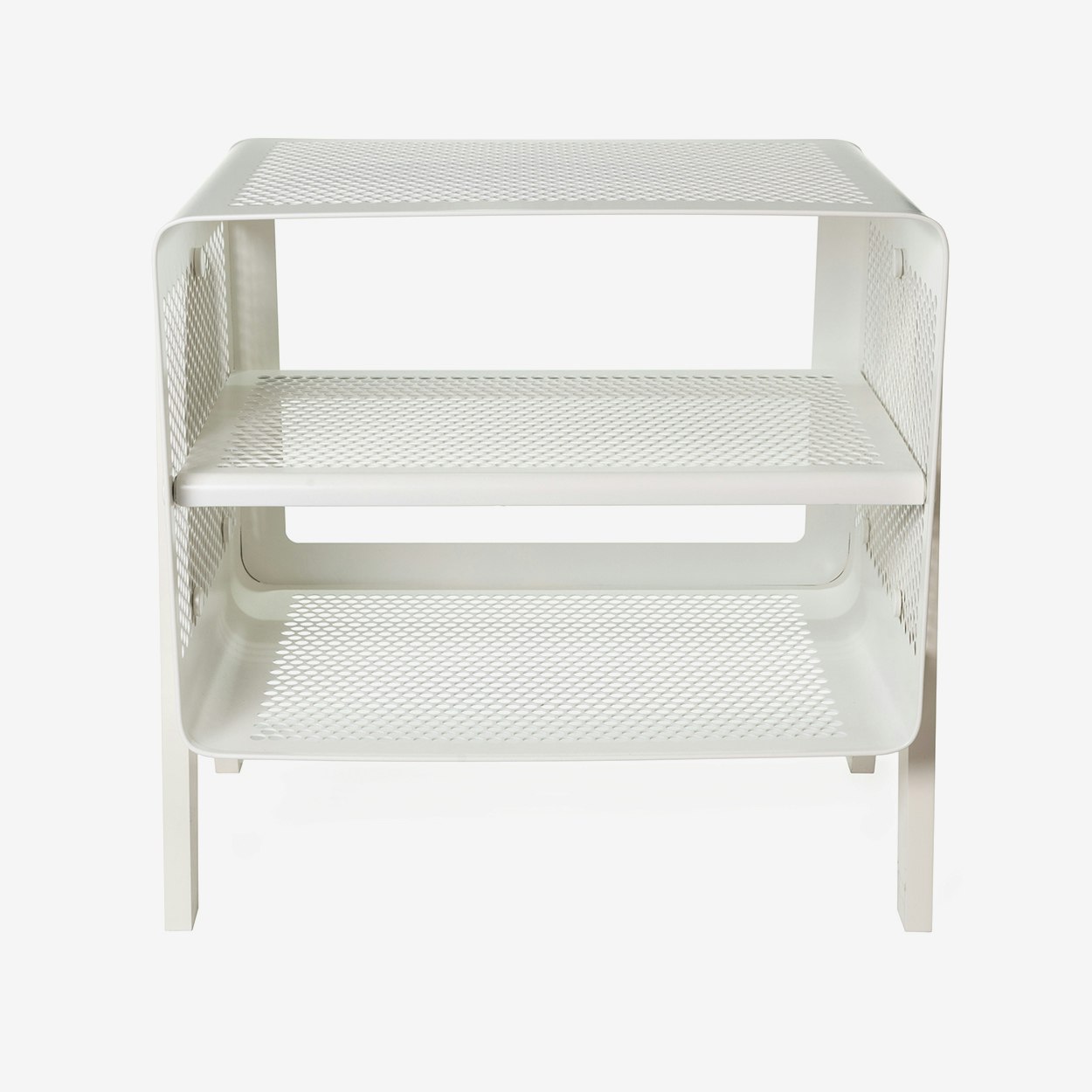 Small Floor Shoe Rack In Matte White By Tica Copenhagen Fy