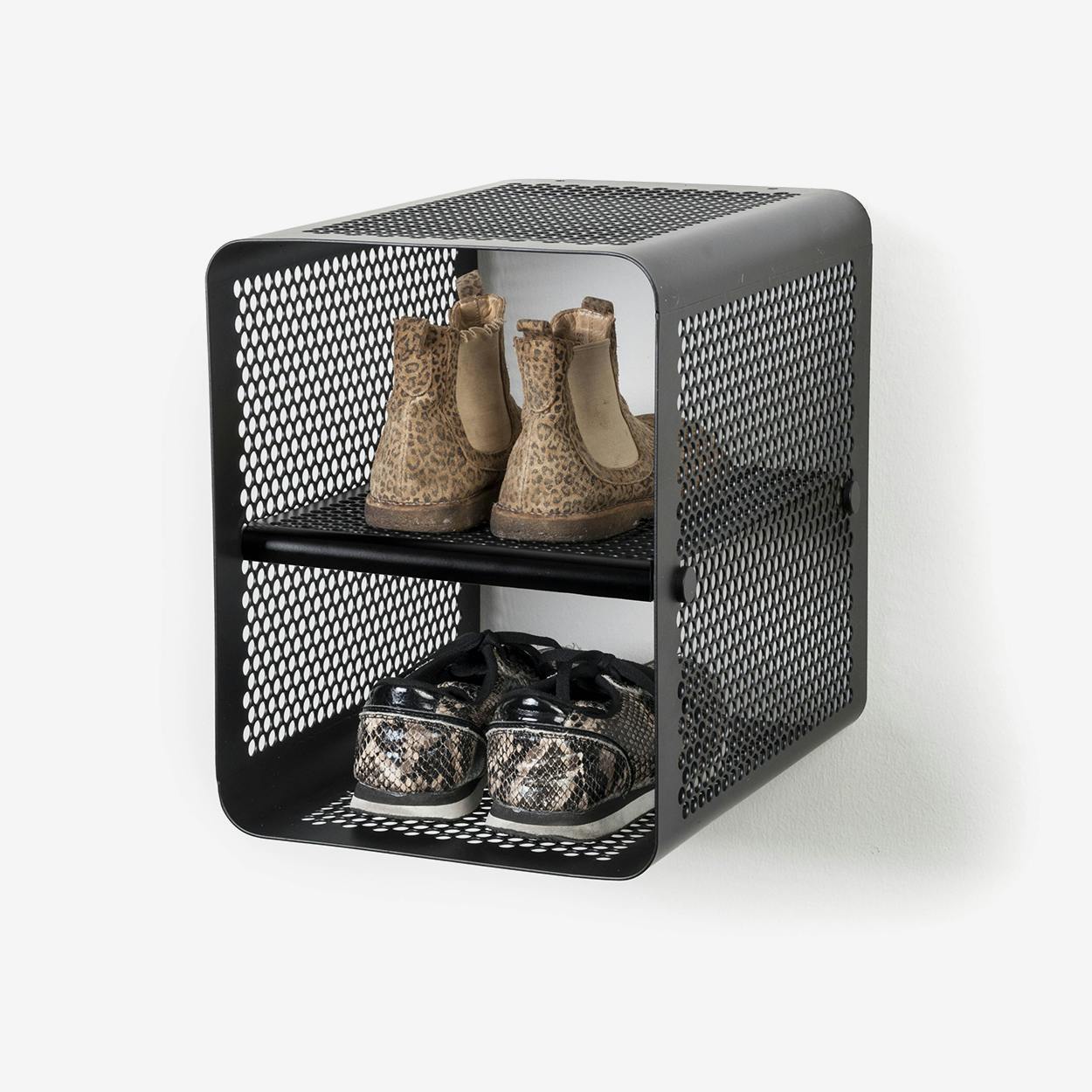 small black shoe rack