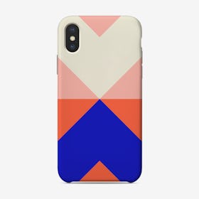 Split X Pink And Blue Phone Case