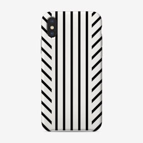 Lined Black Phone Case
