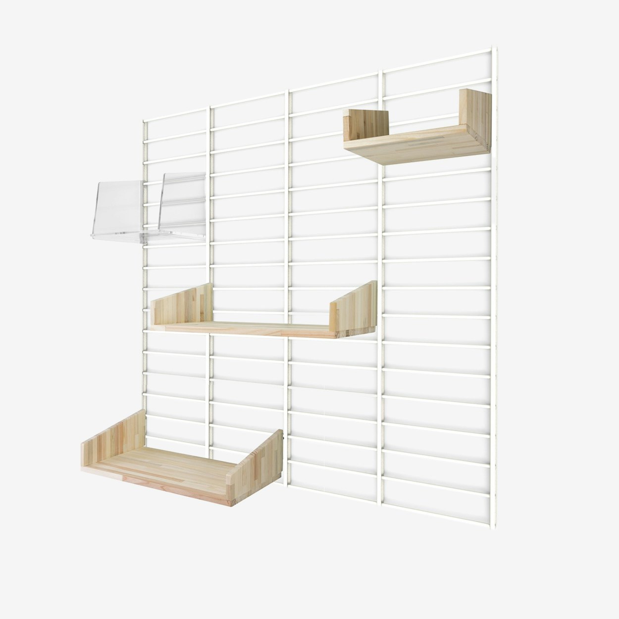 Fency Package Roomie, Pressed Pallet in White by Tolhuijs