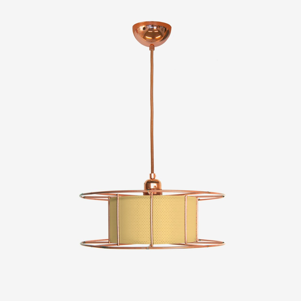 Spool Basic Pendant Light in Yellow