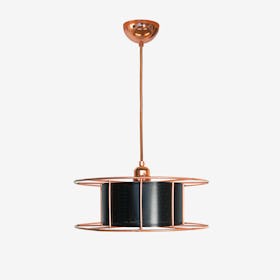 Spool Basic Pendant Light in Black