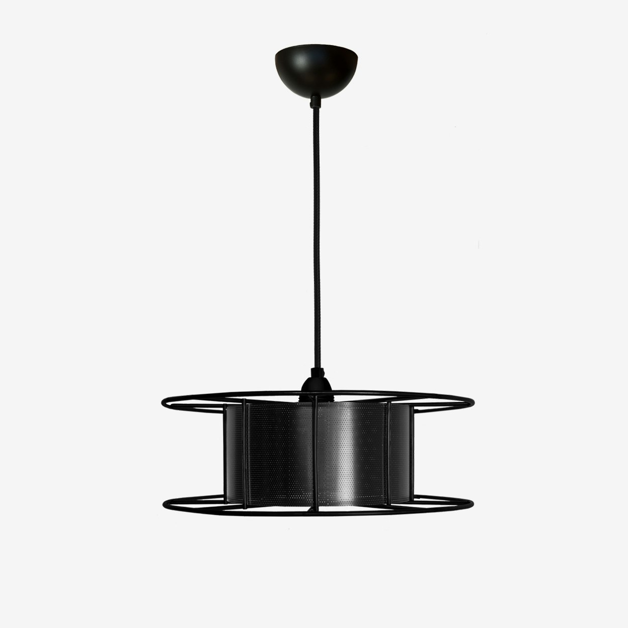 Spool Pendangt Light in Black/Black