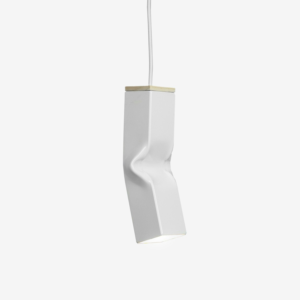 "Bendy" Pendant Light in White