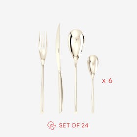 Bamboo Flatware - Champagne - Set of 24