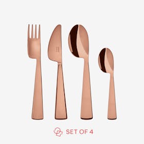 Baby Conca Gio Ponti Flatware - Copper - Set of 4