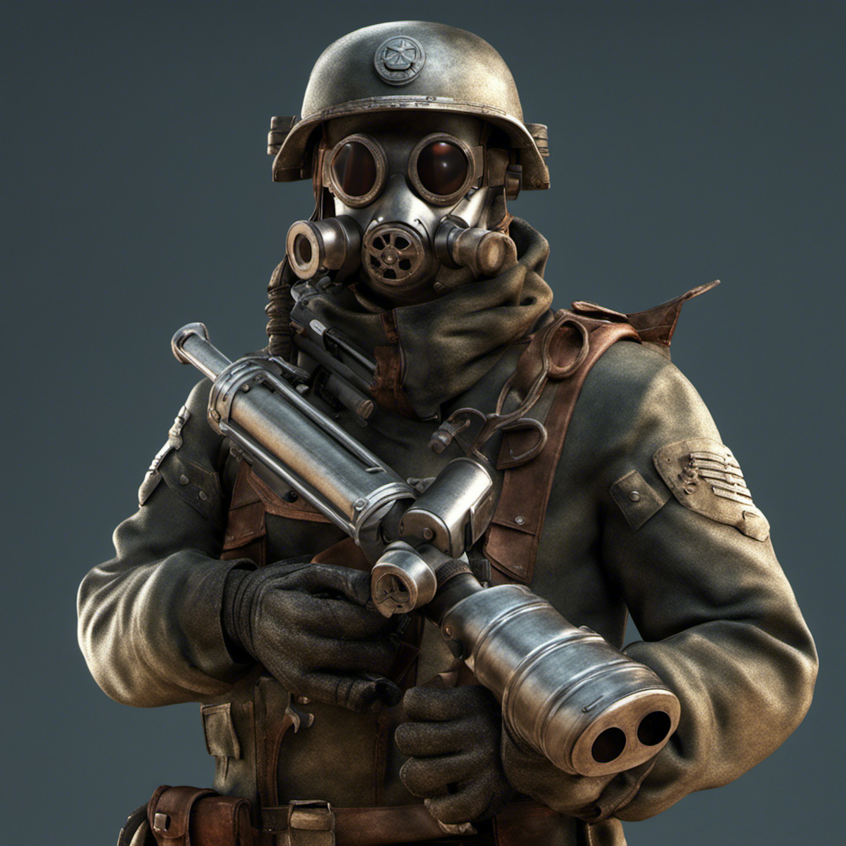 dieselpunk soldier