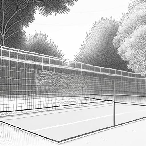 Tennis court flat color vector illustration - stock vector 2746464 |  Crushpixel