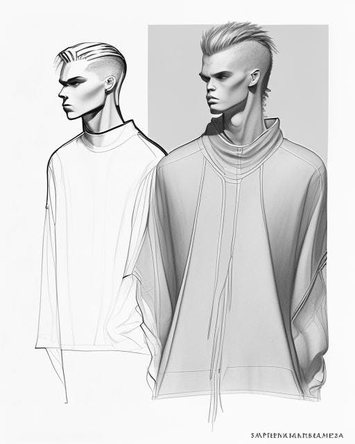 Fashion drawing men hi-res stock photography and images - Alamy