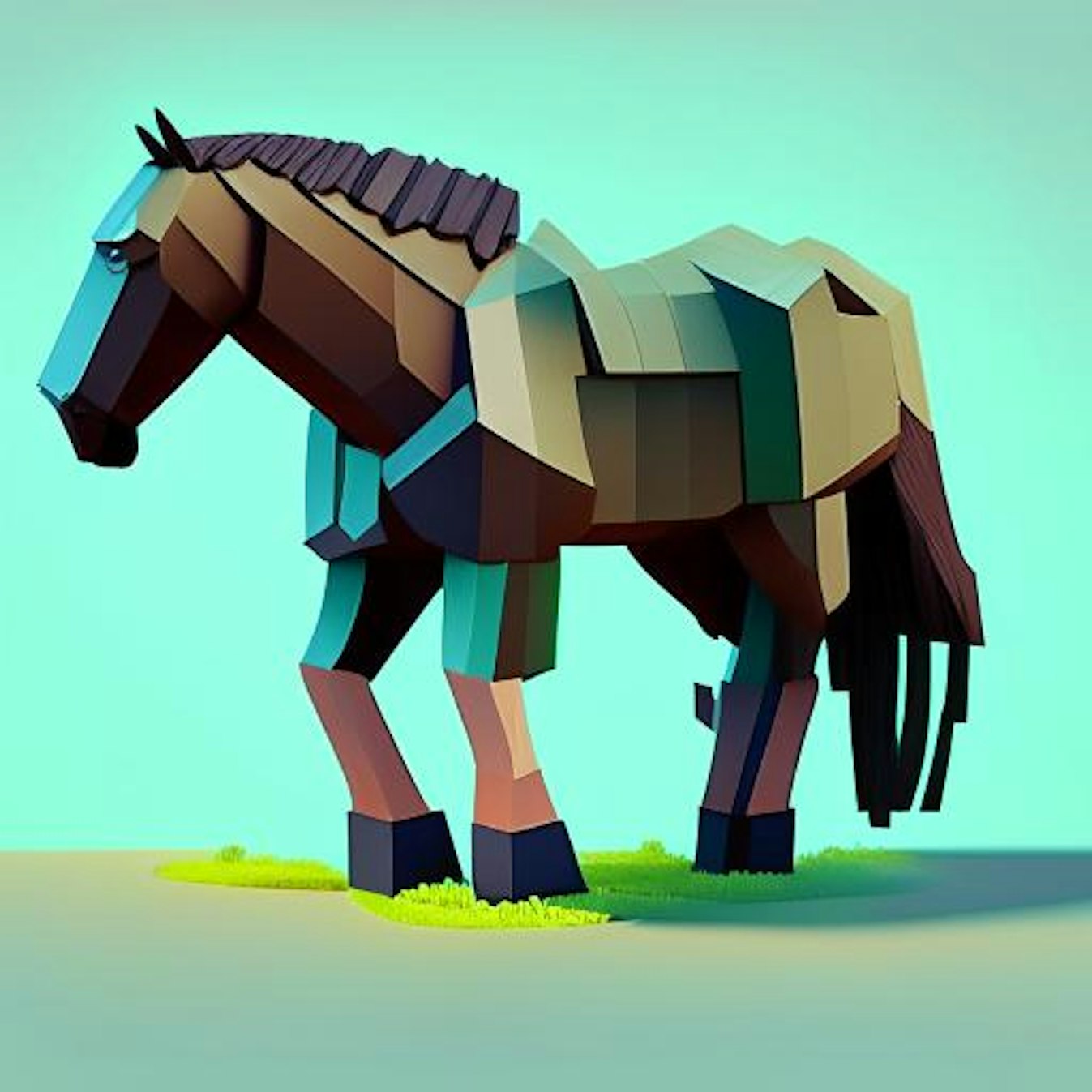 papercraft minecraft horse