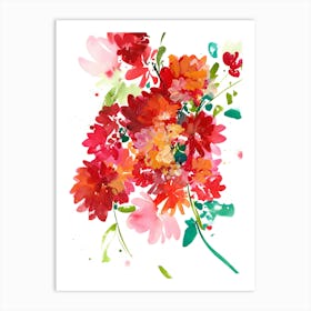 Floral Rouge Art Print