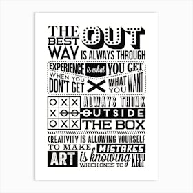 The Best Way Out Vintage Art Print