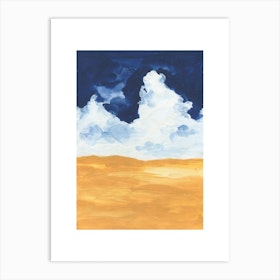 Horizon Abstract Clouds Art Print
