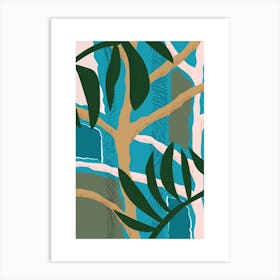 Jungle Tree Abstract Poster