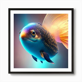Blue Fish Art Print