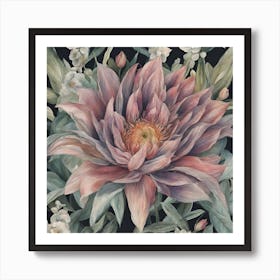 Pink Dahlia Art Print