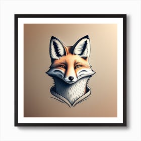 Fox Head Art Print