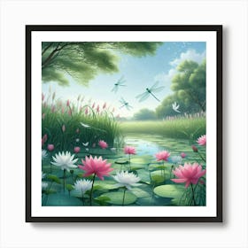 Water Lilies 4 Art Print