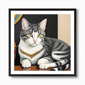 Cat Portrait Art Print