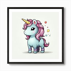 Cute Unicorn 404 Art Print