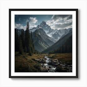 Mountain Stream Art Print