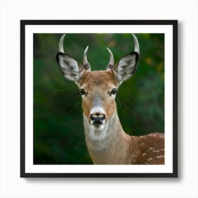 Deer Head 2 Art Print