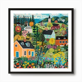 Kids Travel Illustration Quebec 1 Art Print