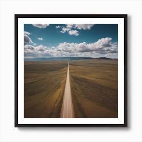 Straight High Road In The Sky Art Print